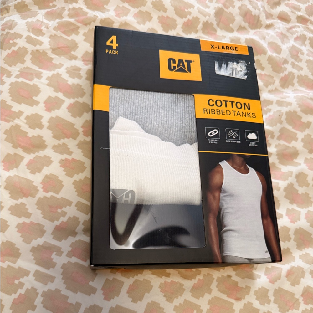 Caterpillar Cotton Ribbed Tanks